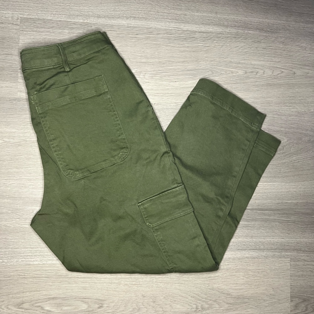 Women's Olive Green Wide Leg Pants